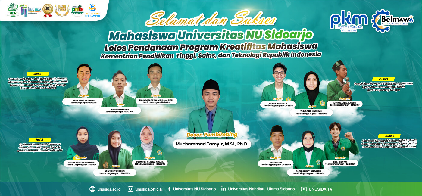 Dosen Teknik Lingkungan UNUSIDA Lolos PkM 2025